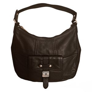 Lauren Ralph Lauren Pebbled Leather Hobo Bag